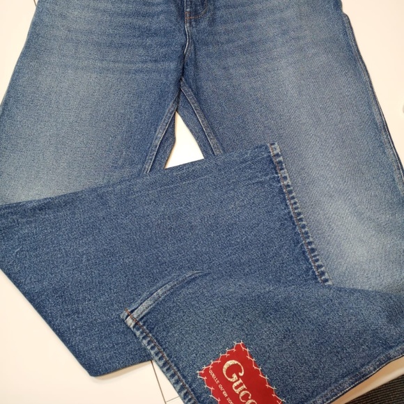 Gucci Men Straight, wide leg NWT for men, size 33, Gucci patch on leg - Picture 1 of 9